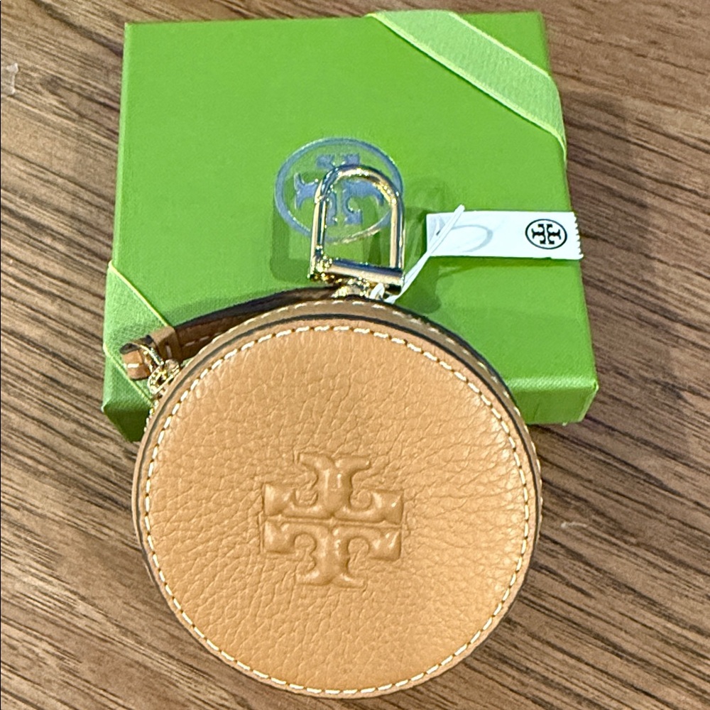 Tory Burch Tan Leather Key Holder